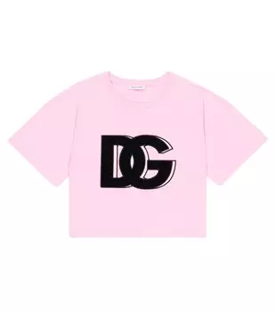 Футболка с логотипом DG Dolce&Gabbana, розовый