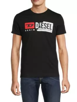 Футболка с логотипом Diesel, черный