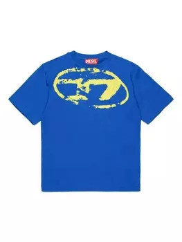 Футболка с логотипом Diesel Kids, синий