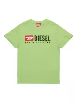 Футболка с логотипом Diesel Kids, зеленый
