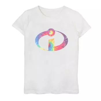 Футболка с логотипом Disney/Pixar Incredibles Tie Dye для девочек Licensed Character