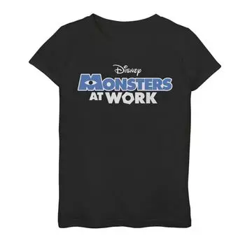 Футболка с логотипом Disney/Pixar's Monsters, Inc. для девочек 7–16 лет Monsters Work Licensed Character