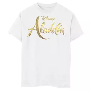 Футболка с логотипом Disney's Aladdin для мальчиков 8–20 лет Disney, белый