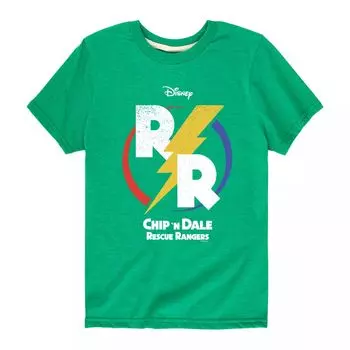 Футболка с логотипом Disney's Chip N Dale для мальчиков 8–20 лет Licensed Character, зеленый