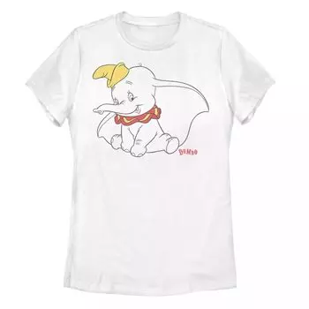 Футболка с логотипом Disney's Dumbo Juniors и графическим рисунком Licensed Character