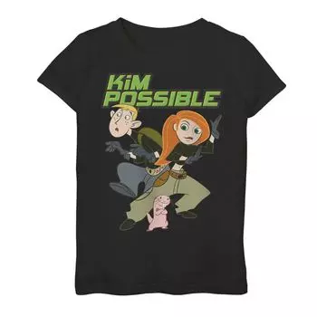 Футболка с логотипом Disney's Kimpossible для девочек 7–16 лет Licensed Character