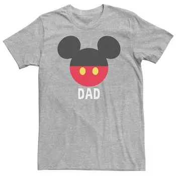 Футболка с логотипом Disney's Mickey Mouse Big & Tall Dad Licensed Character, цвет Athletic Heather