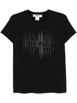 Футболка с логотипом DKNY, черный