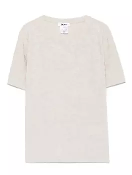 Футболка с логотипом DKNY, нейтральный