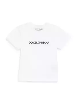 Футболка с логотипом для маленьких мальчиков Dolce&Gabbana, белый