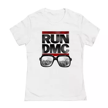 Футболка с логотипом для юниоров RUN DMC Glasses Licensed Character, белый