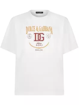 Футболка с логотипом Dolce & Gabbana, белый