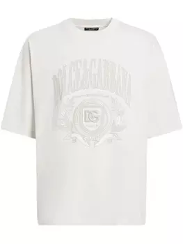 Футболка с логотипом Dolce & Gabbana, белый