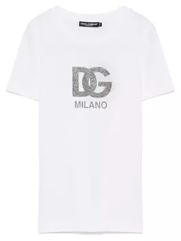 Футболка с логотипом Dolce & Gabbana, белый