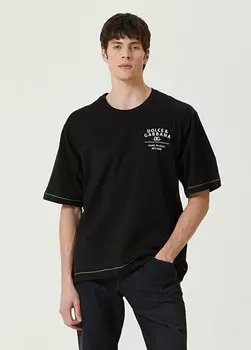 Футболка с логотипом Dolce&Gabbana, черный
