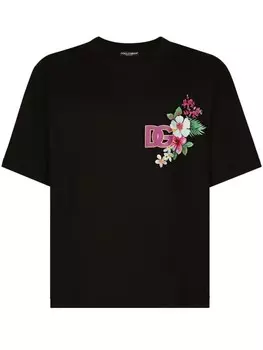 Футболка с логотипом Dolce & Gabbana, черный
