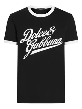 Футболка с логотипом Dolce & Gabbana, черный