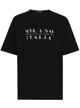 Футболка с логотипом DOLCE & GABBANA, черный