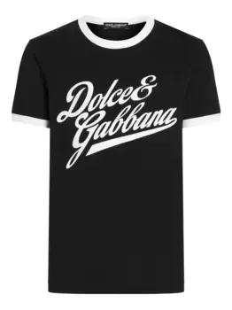 Футболка с логотипом DOLCE & GABBANA, черный