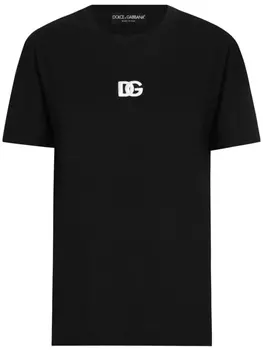 Футболка с логотипом Dolce & Gabbana DG, черный