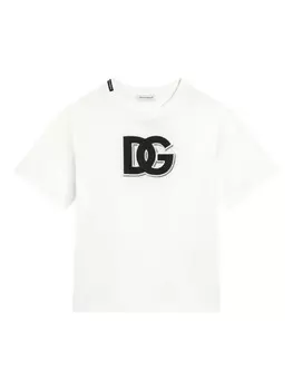 Футболка с логотипом Dolce & Gabbana Kids, белый