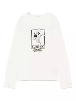 Футболка с логотипом Dolce & Gabbana Kids, нейтральный цвет