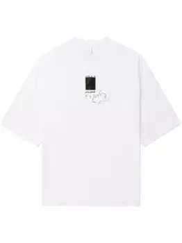 Футболка с логотипом Doublet, белый