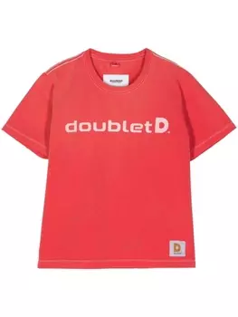 Футболка с логотипом Doublet, красный