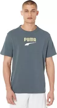 Футболка с логотипом Downtown PUMA, цвет Dark Slate