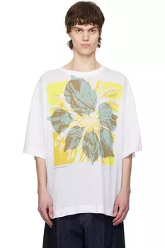 Футболка с логотипом Dries Van Noten, белый