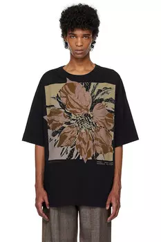 Футболка с логотипом Dries Van Noten, черный