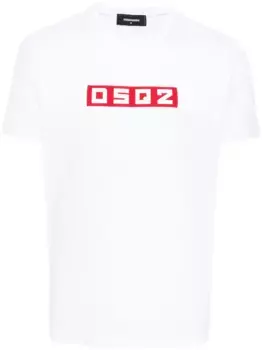 Футболка с логотипом DSQ2 DSQUARED2, белый