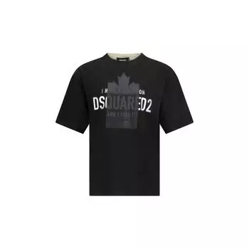 Футболка с логотипом Dsquared1, черный