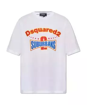 Футболка с логотипом Dsquared2, белый