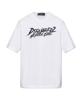 Футболка с логотипом Dsquared2, белый