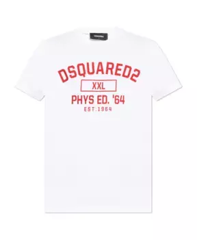 Футболка с логотипом Dsquared2, белый