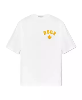 Футболка с логотипом Dsquared2, белый