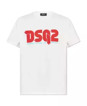 Футболка с логотипом Dsquared2, белый