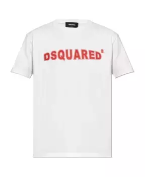 Футболка с логотипом Dsquared2, белый