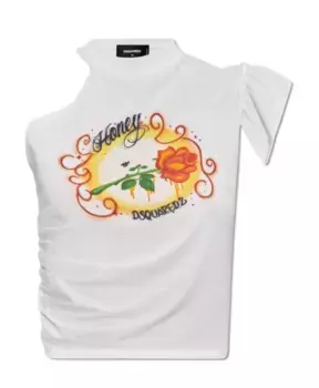 Футболка с логотипом Dsquared2, белый