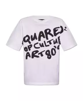 Футболка с логотипом Dsquared2, белый