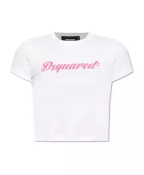 Футболка с логотипом Dsquared2, белый