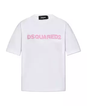 Футболка с логотипом Dsquared2, белый