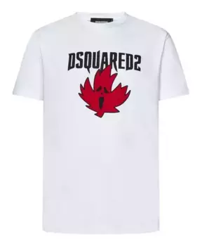 Футболка с логотипом Dsquared2, белый