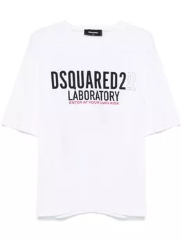 Футболка с логотипом DSQUARED2, белый