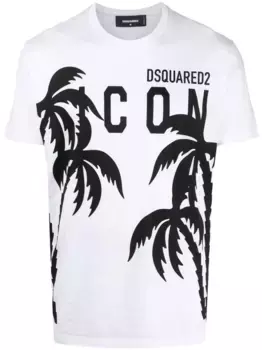 Футболка с логотипом DSQUARED2, белый