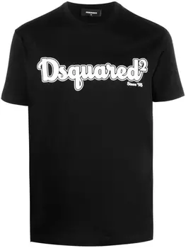 Футболка с логотипом Dsquared2, черный