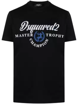 Футболка с логотипом Dsquared2, черный