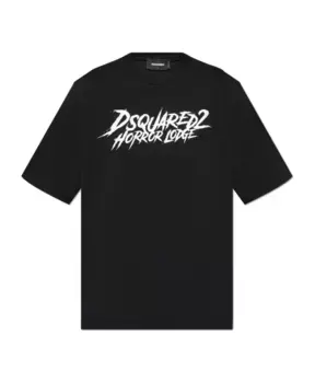 Футболка с логотипом Dsquared2, черный
