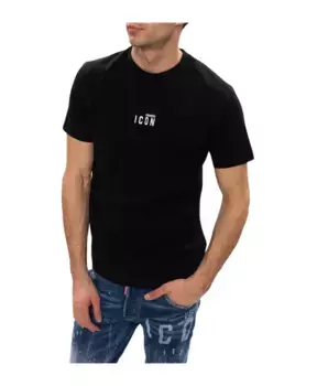 Футболка с логотипом Dsquared2, черный